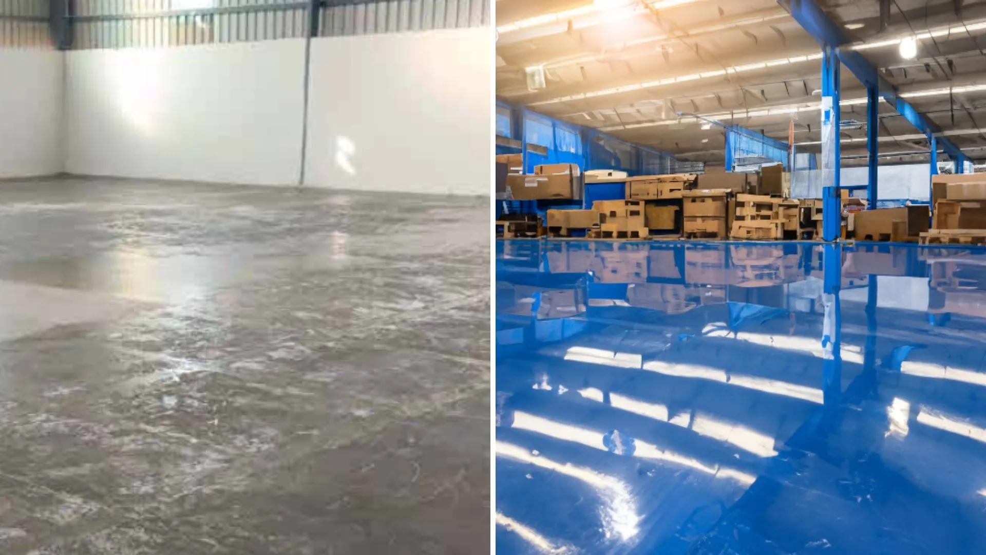 Restoration of Delhivery's damaged floor