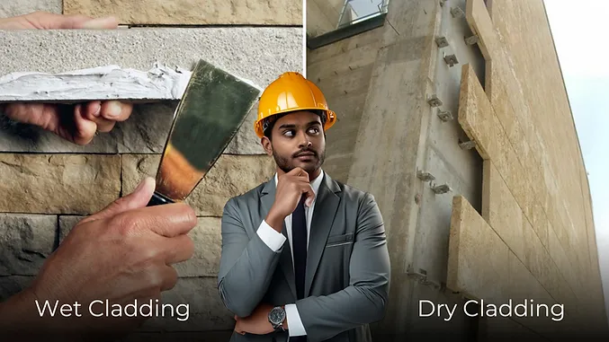 Wet cladding vs dry cladding for walls