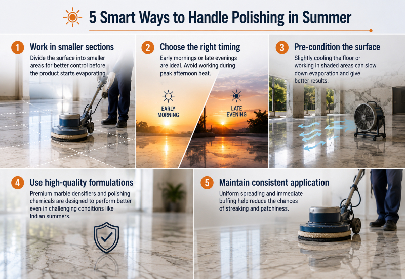 tips to handle polishing in summer