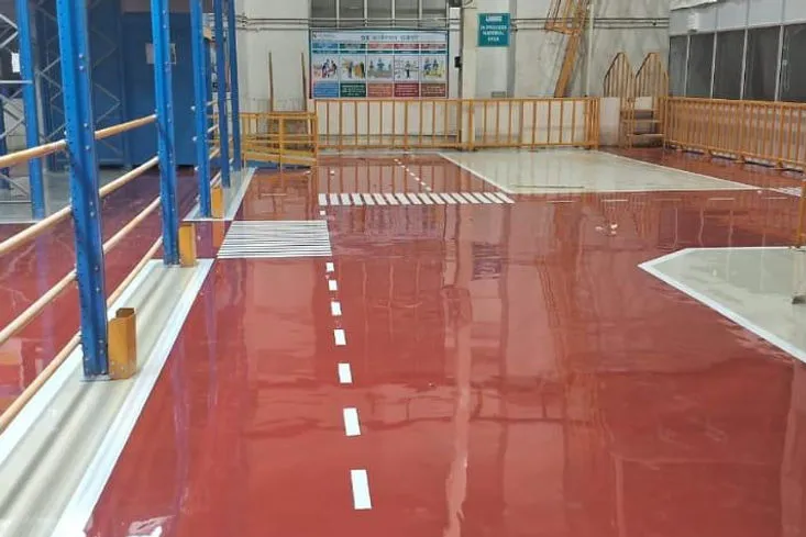 Industrial Epoxy Flooring for Escorts Kubota